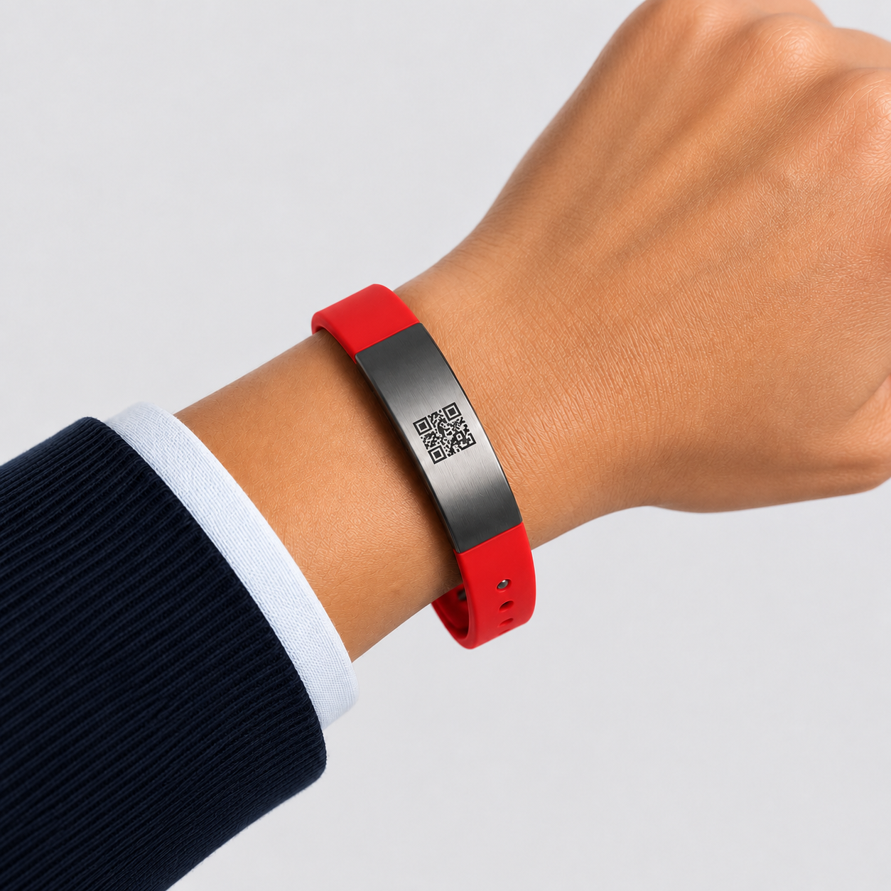 RESCUQR SS Silicon QR Band